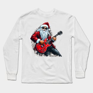 Guitar Santa Long Sleeve T-Shirt